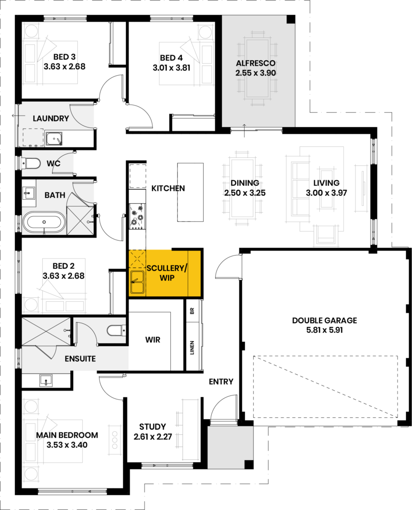 Scullery/walk in pantry