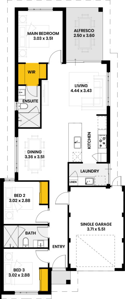 Robes to all bedrooms
