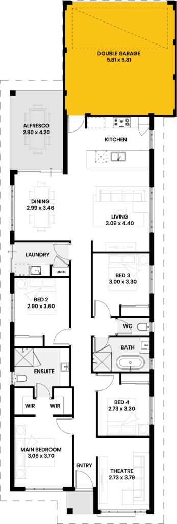 Rear Garage