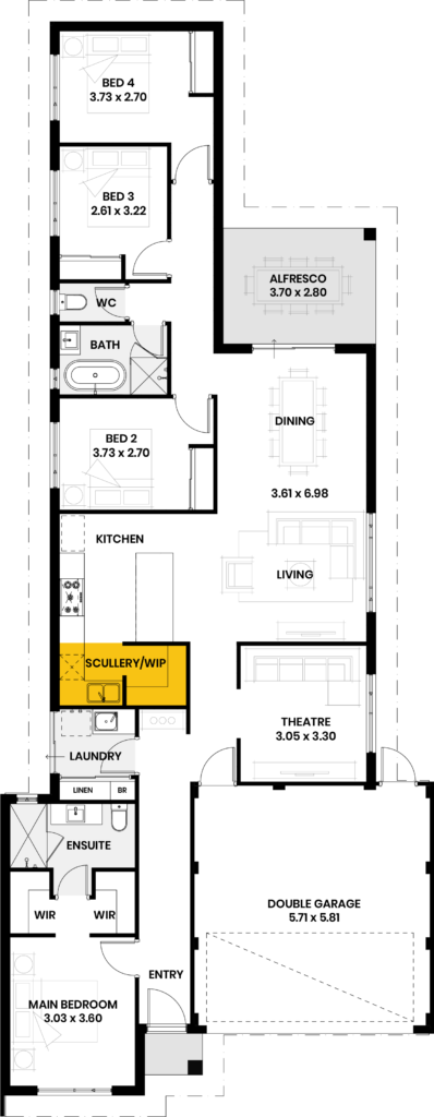 Scullery and walk in pantry